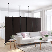 334.5 × 172 cm 6-Panel Rolling Room Divider – 4 Colours
