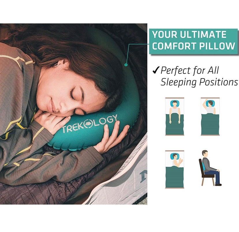 Compact Inflatable Camping & Travel Pillow – 78g