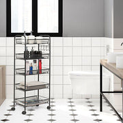 5-Basket Rolling Utility Storage Cart