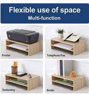 Wood Monitor Stand Riser