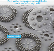 55 × 55cm PVC Suction-Cup Shower Mat – 2 Colours