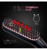 Beard Straightener, 3IN1 Hair Straightener Comb, Comb Straightener with AU Plug, Beard Brush for Man, Hair Straightening Styling Comb, Electric Hair Straightener Brush