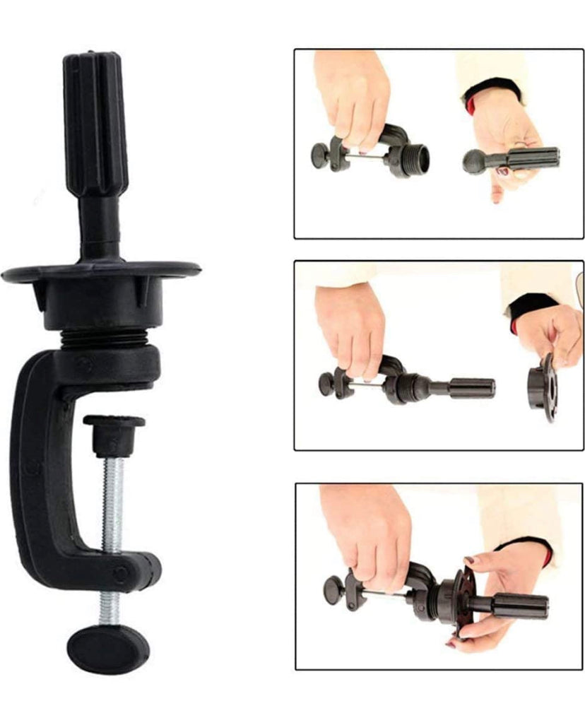 26–28-Inch Light-Brown Synthetic Training Head with Clamp