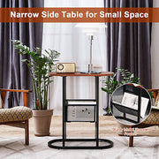 2-Tier Oval Side Table