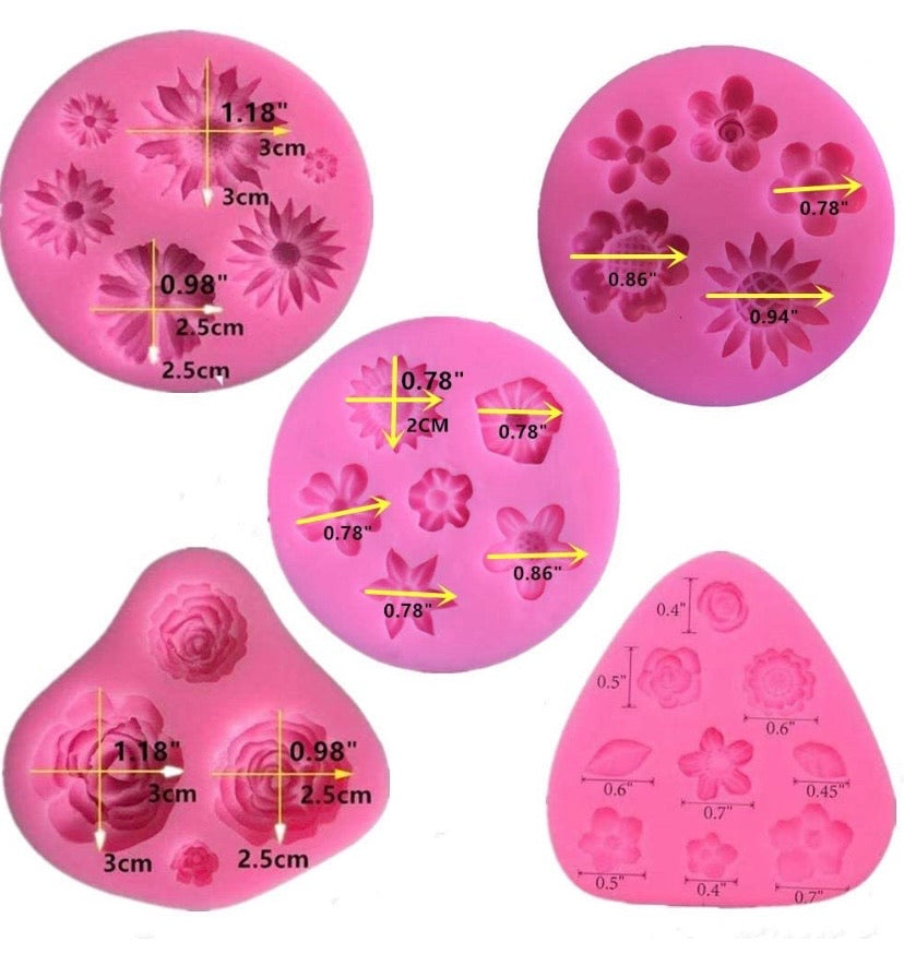 Flower Fondant Cake Moulds