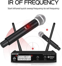 Debra VM302 Dual VHF Wireless Microphone System