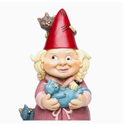 Crazy Cat Lady Garden Gnome – 23 cm