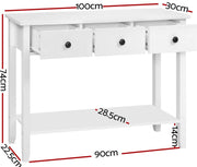 Artiss Console Table Entryway Hallway Side Table Wooden, White