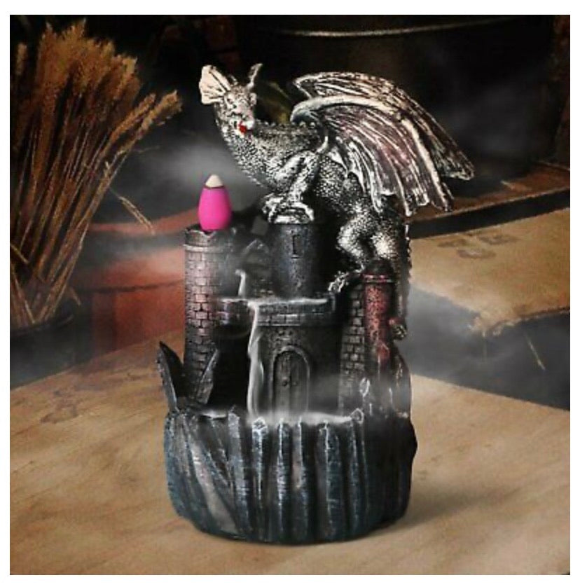 Dragon Waterfall Backflow Incense Burner with 50 Cones