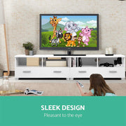 180 cm Detachable White TV Unit