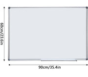 Magnetic Whiteboard, FOME 34.43x23.62in Dry Erase Board White Board Wall Mounted White Board Presentation Whiteboard Aluminium Message Memo White Board for Office Home and School