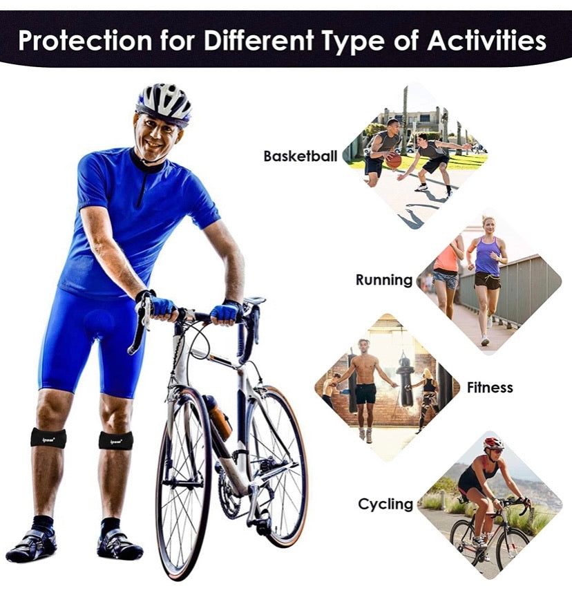 2 Pack Knee Pain Relief & Patella Stabilizer Knee Strap