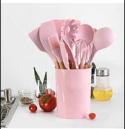 Silicone Kitchen Utensils Cooking Set