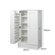 Buffet Sideboard Storage Cabinet Adjustable Shelf Cupboard Door Furniture