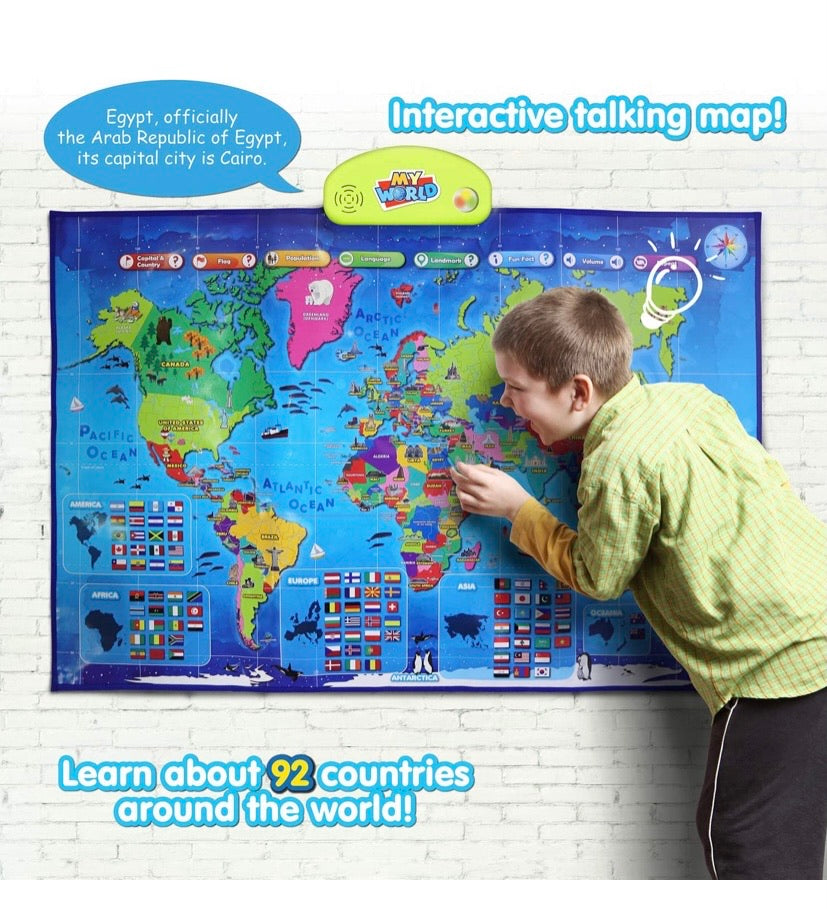 BEST LEARNING i-Poster Interactive World Map