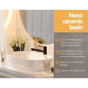 Long Rectangular Ceramic Above-Counter Basin