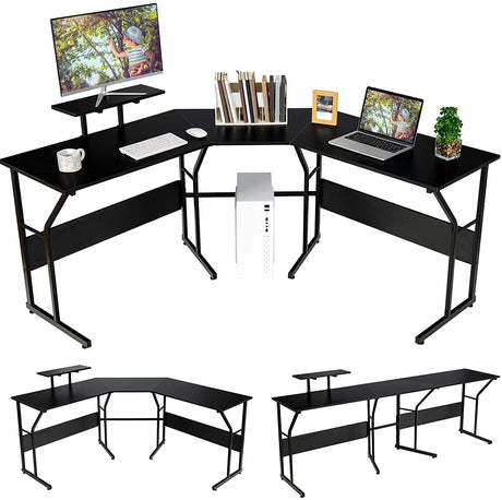 Home Office L-shaped Reversible Corner Desk