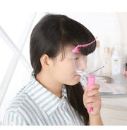 Fringe Trimming Holder with Clear Shield & Clipping Catcher – Pink