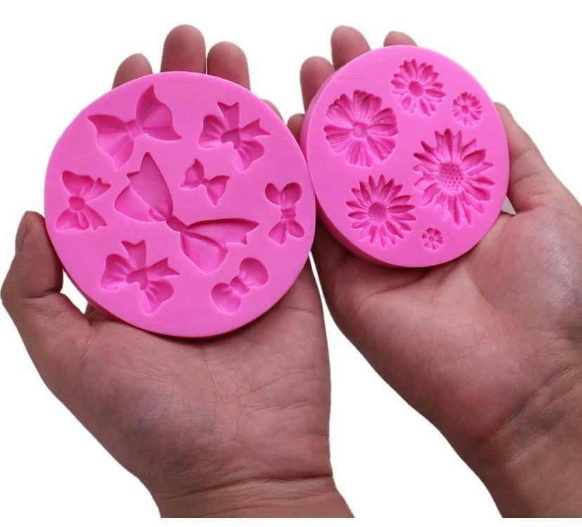 Decorative Silicone Moulds (2 Pieces)