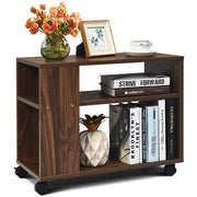 Rolling Industrial Bedside & Sofa Table