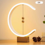 Heng Balance Lamp Switch on in mid-air USB Powered LED Table lamp Warm Eye-Care Designer Desk lamp,Contemporary Soft Light Office Modern Home Dorm Bedside Gift lamp (Wood)
