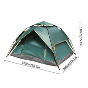 3–4 Person Instant-Up Double-Layer Camping Tent
