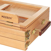 MEEDEN Artist Tabletop Sketchbox Easel- Multi-Function Adjustable Beech Wood Sketch Box Easel with 3-Drawer for PleinAir Artist, Art Students