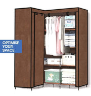 Portable Wardrobe Clothes Closet Storage Cabinet Organizer with Shelves
