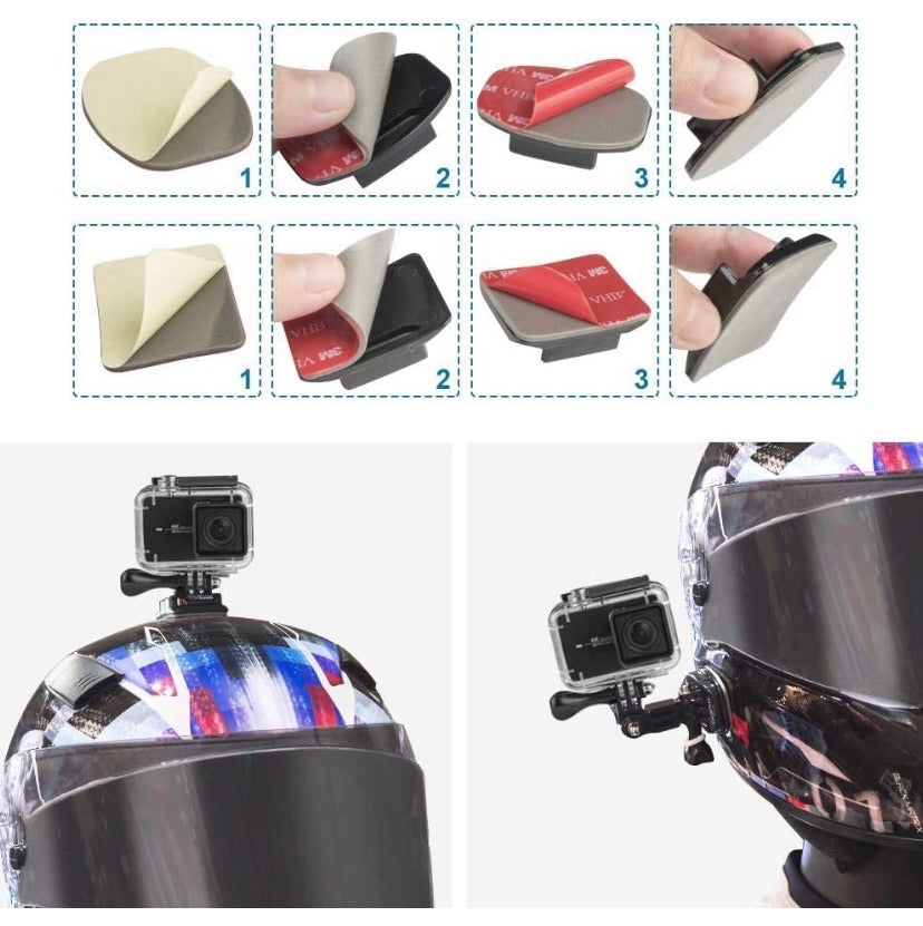 Accessories for GoPro Hero 7 Black / 6/5 Action Camcorder Camera Accessories Mounts Waterproof Housing Case Chest Head Strap Bike Car Backpack Clip Mount for Go Pro Hero7 Hero6 Hero5
