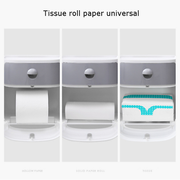 Wall-Mounted Double-Roll Toilet Paper Dispenser with Shelf