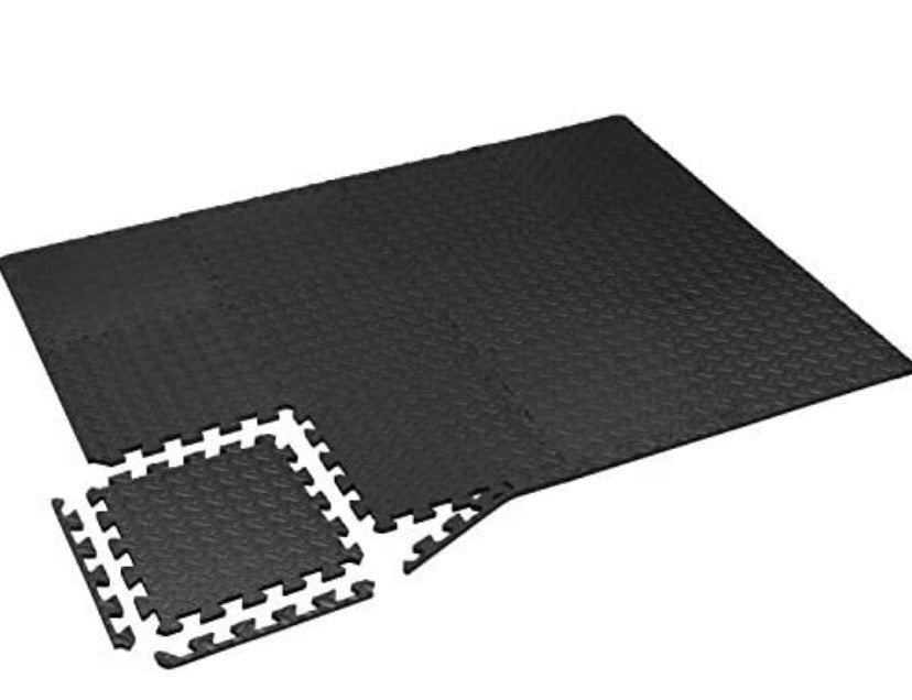Interlocking Exercise Foam Mats with Border
