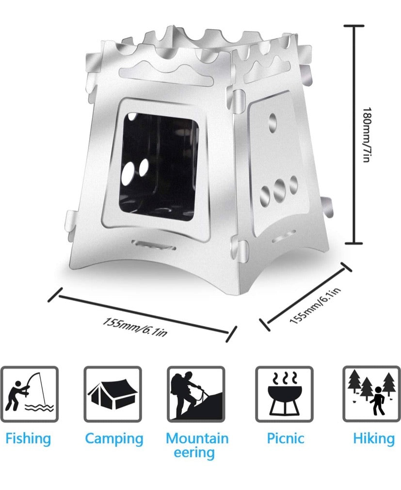 Camping Wood Stove Burner
