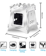 Camping Wood Stove Burner