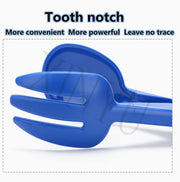 Scissor-Style Handheld Pet-Waste Scooper