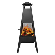 Portable Chimney Fire Pit with Cover