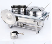 Chafing Dish Alcohol Stove Stainless Steel Buffet Stove Sauce Food Warmer Pot