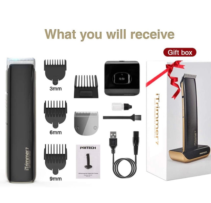 Cordless Hair Clippers for Men Professional Hair Trimmer For Men Hair Cutting Kit