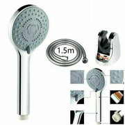 5 Function Massage Rain Hand Held Shower Head with 1.5m Hose Round