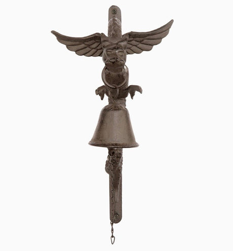 Design Toscano QH8206 Florentine Dragon Gothic Iron Doorbell, Bronze
