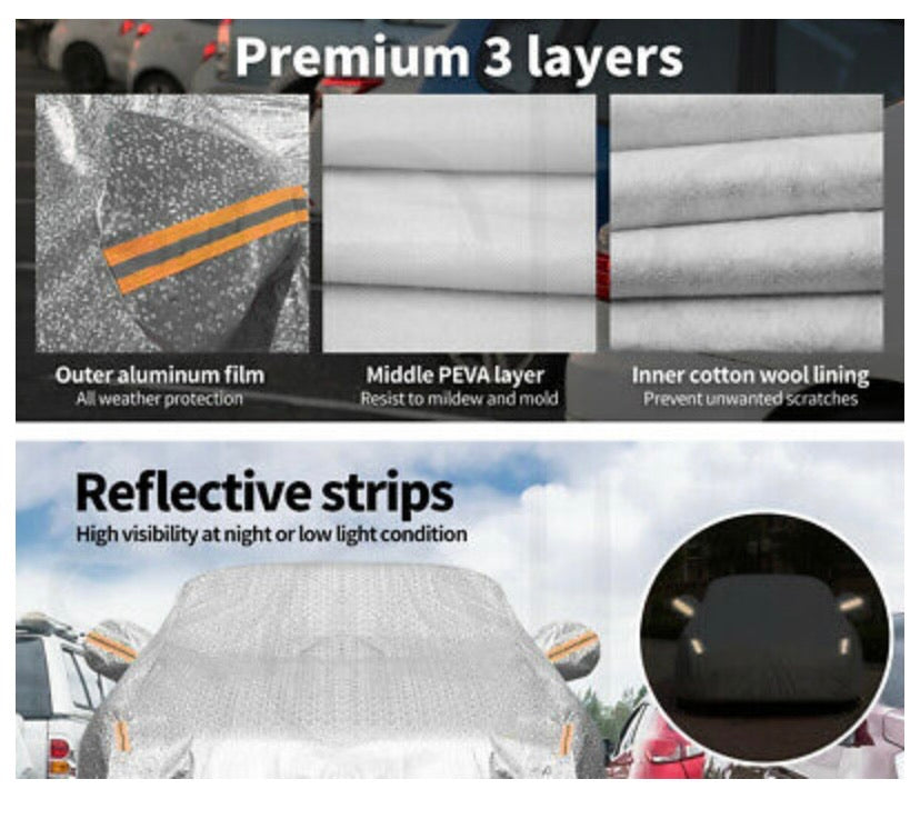 Car Cover Waterproof UV Dust Proof Large Full Coverage Cover 3XXL 530x200x150cm