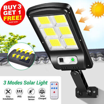 120-LED Solar Motion-Sensor Wall Light with Remote