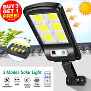 120-LED Solar Motion-Sensor Wall Light with Remote