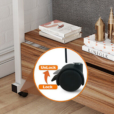 Foldable Height-Adjustable Overbed Laptop Table with Wheels