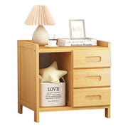 Bamboo Bedside Table – Natural Wood
