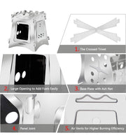 Camping Wood Stove Burner