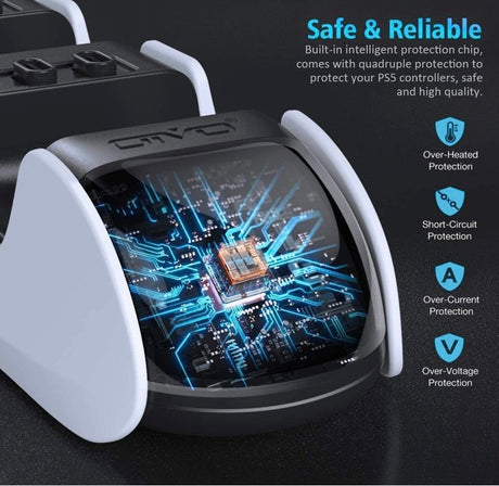 PS5 Charging Station with LED Indicator Light, PS5 Fast Charger for PlayStation 5 DualSense Controller with Dual Detachable Type C Ports,Portable PS5 Charging Station Stand for PS5 Controller [AU New] -[NOT for PS4]