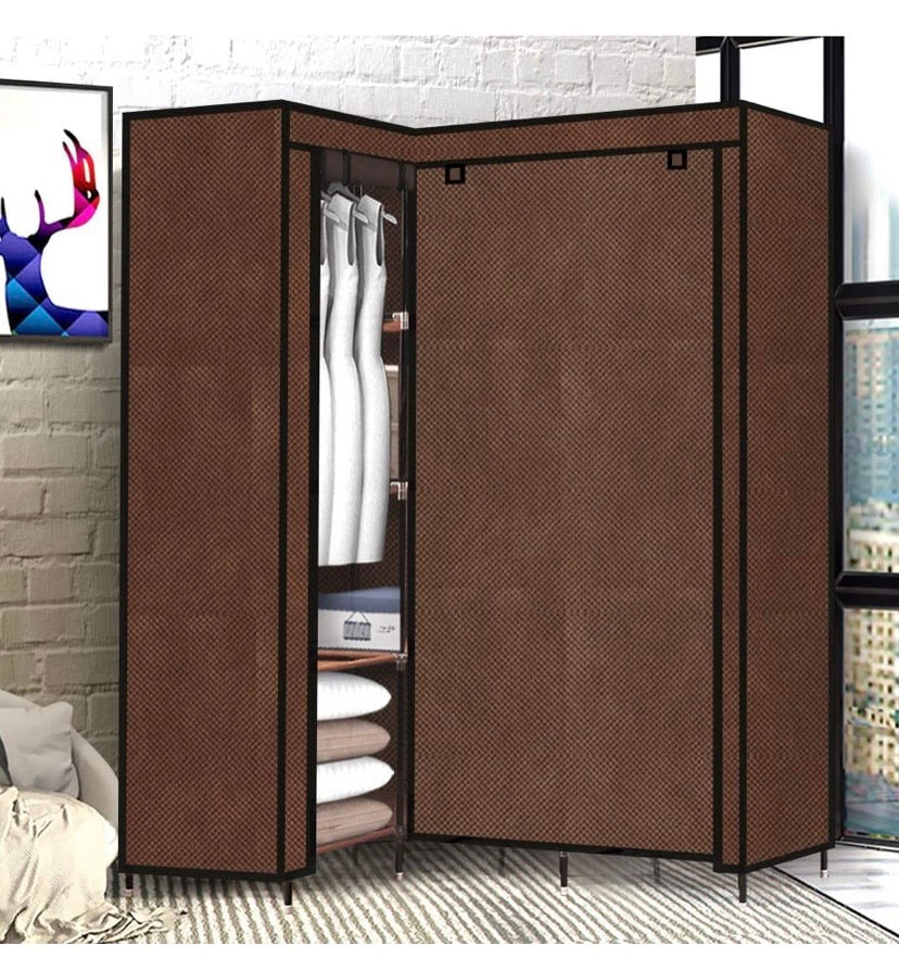 Portable Wardrobe Clothes Closet Storage Cabinet Organizer with Shelves
