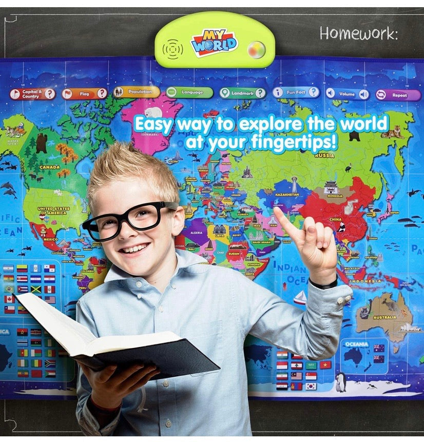 BEST LEARNING i-Poster My World Interactive Map