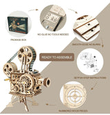 3D Wooden Puzzle Mechanical Model Projector