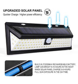 Motion Sensor Solar Powered Wall Light